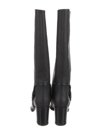 Salvatore Ferragamo Leather Riding Boots