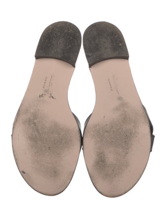 Salvatore Ferragamo Leather Slides