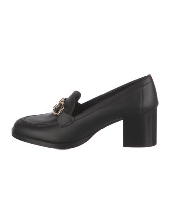 Salvatore Ferragamo Gancini Logo Leather Pumps