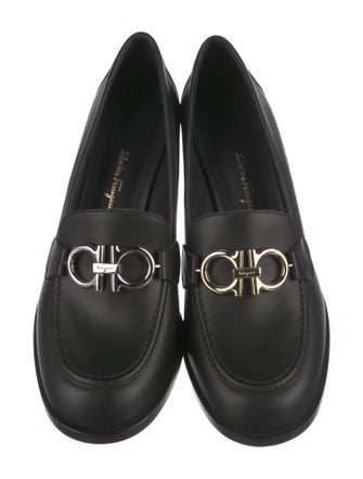 Salvatore Ferragamo Gancini Logo Leather Pumps