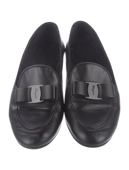 Salvatore Ferragamo Vara Bow Accent Leather Loafers