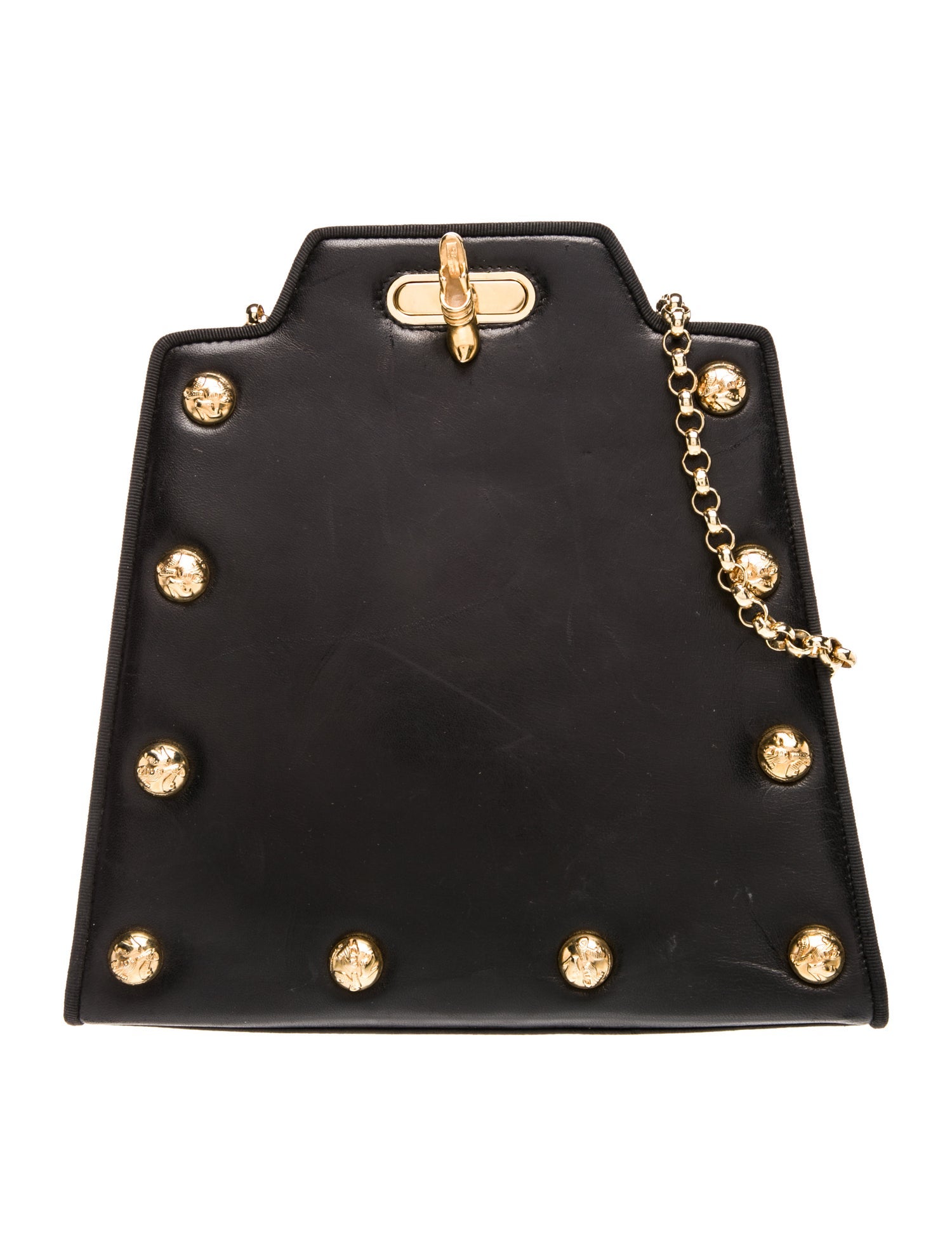 Salvatore Ferragamo Leather Evening Bag Vintage