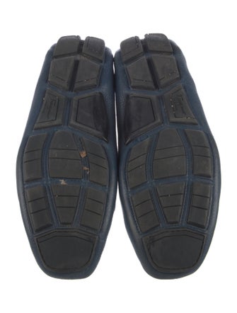 Salvatore Ferragamo Gancio Logo Leather Moccasins