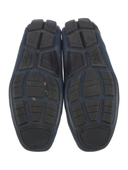 Salvatore Ferragamo Gancio Logo Leather Moccasins