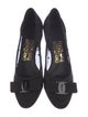 Salvatore Ferragamo Vara Bow Accent Mesh Slingback Pumps