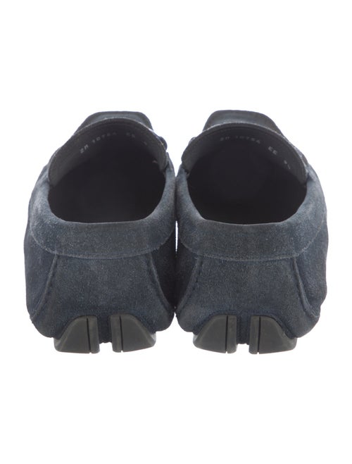 Salvatore Ferragamo Gancini Logo Suede Drivers