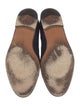 Salvatore Ferragamo Suede Grosgrain Trim Slippers