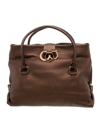 Salvatore Ferragamo Leather Top Handle Bag
