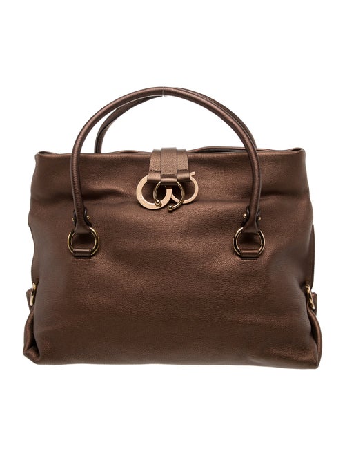 Salvatore Ferragamo Leather Top Handle Bag