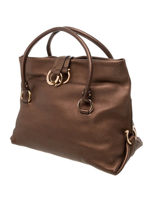 Salvatore Ferragamo Leather Top Handle Bag