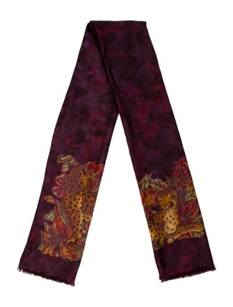 Salvatore Ferragamo Silk Paisley Print Scarf