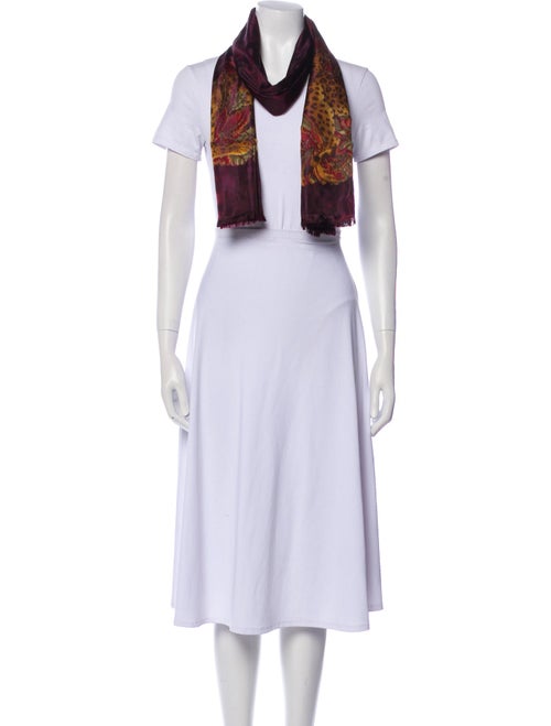 Salvatore Ferragamo Silk Paisley Print Scarf