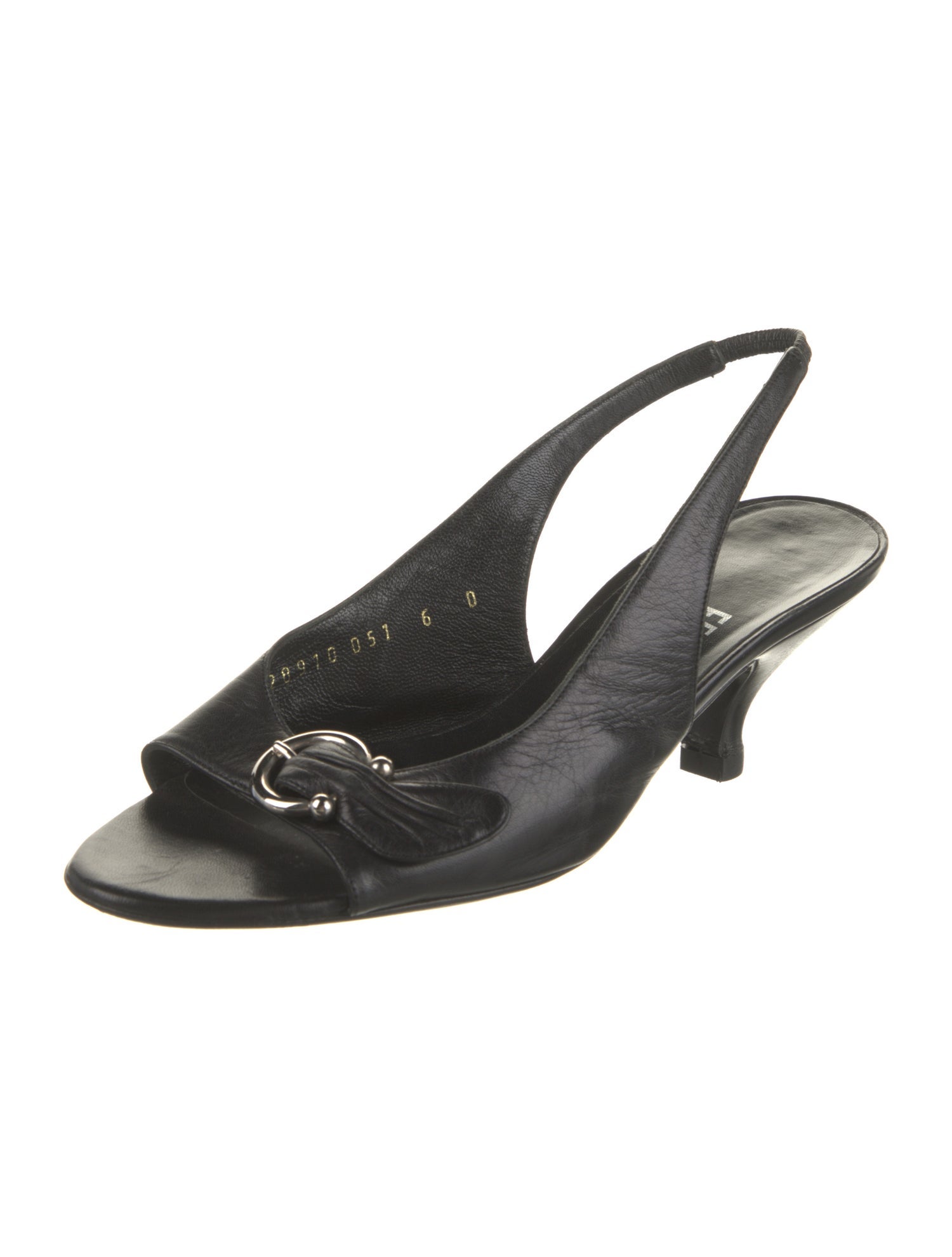 Salvatore Ferragamo Leather Slingback Sandals