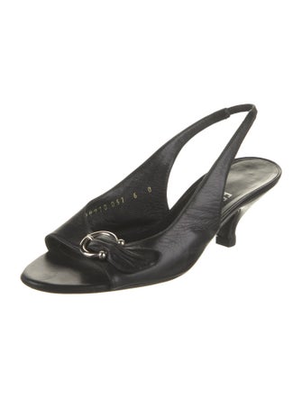 Salvatore Ferragamo Leather Slingback Sandals