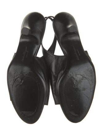 Salvatore Ferragamo Leather Slingback Sandals