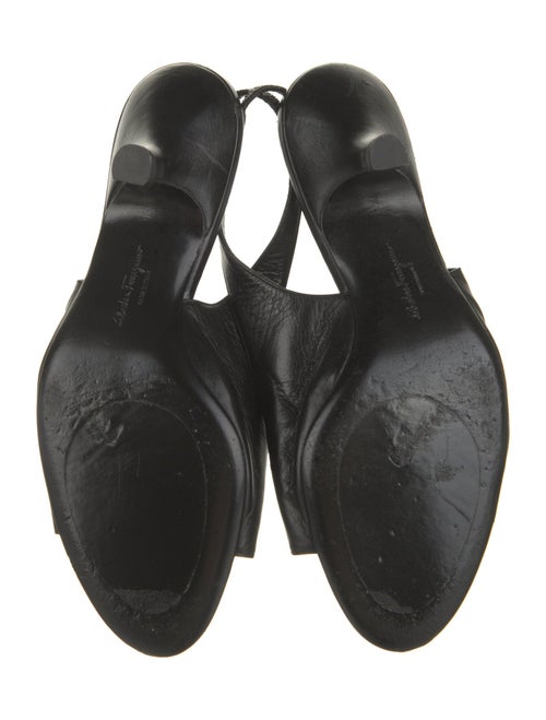 Salvatore Ferragamo Leather Slingback Sandals