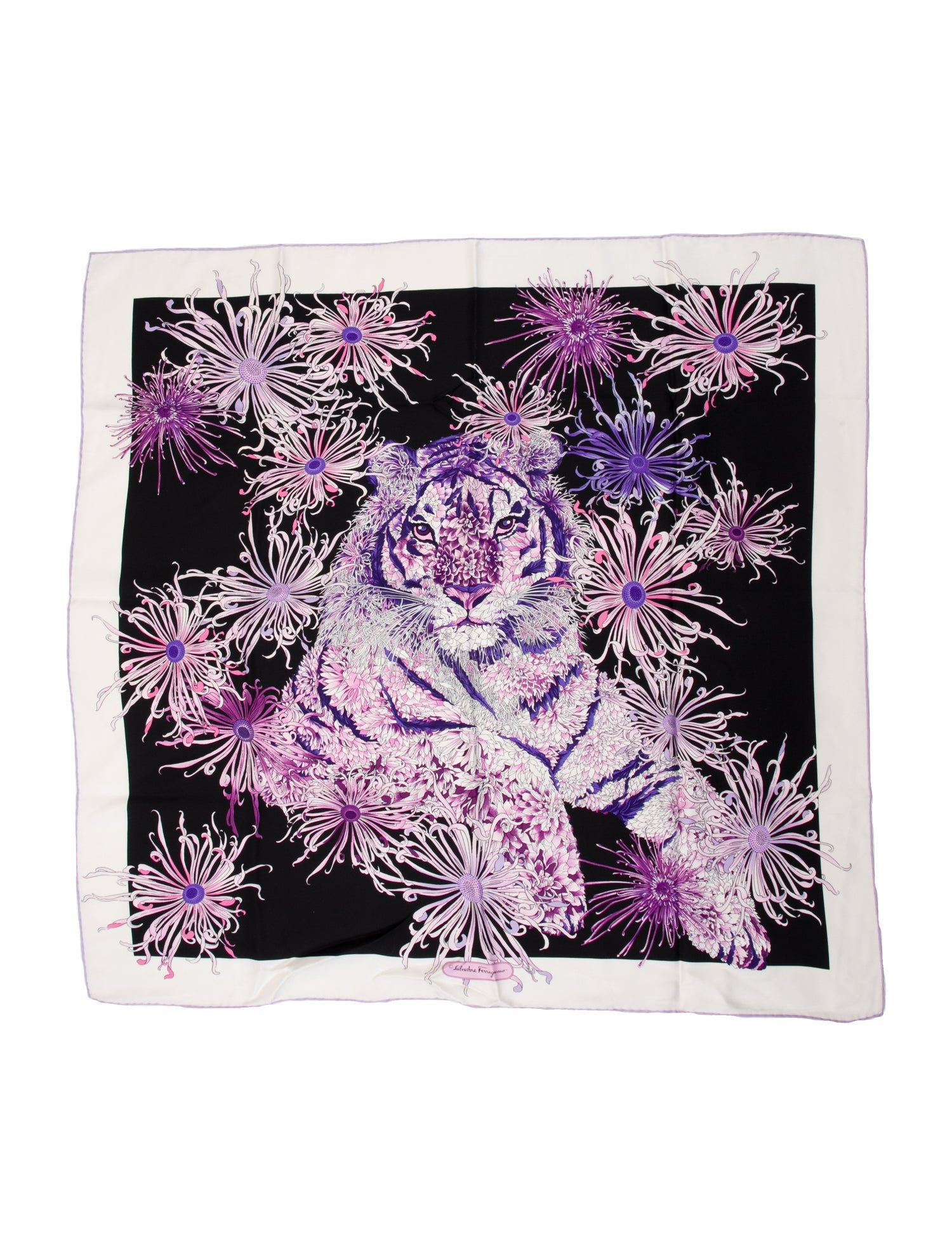 Salvatore Ferragamo Silk Printed Scarf