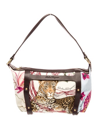 Salvatore Ferragamo Nylon Top Handle Bag