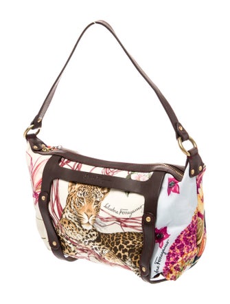 Salvatore Ferragamo Nylon Top Handle Bag