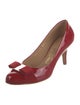 Salvatore Ferragamo Vara Bow Accent Patent Leather Pumps