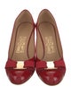 Salvatore Ferragamo Vara Bow Accent Patent Leather Pumps