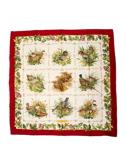 Salvatore Ferragamo Silk Floral Print Scarf