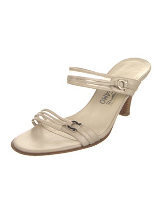 Salvatore Ferragamo Leather Slides