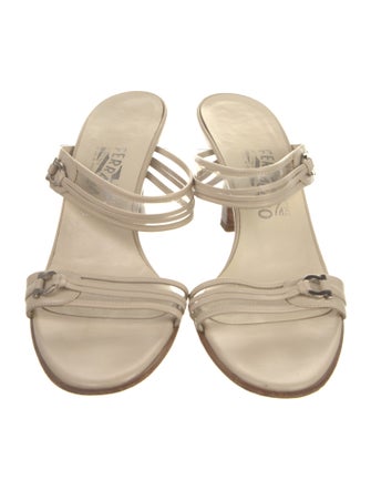 Salvatore Ferragamo Leather Slides