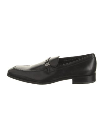 Salvatore Ferragamo Leather Monk Straps