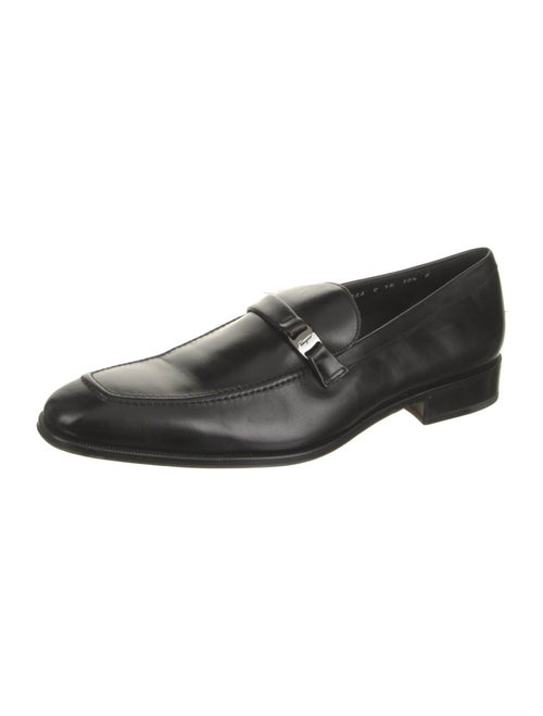 Salvatore Ferragamo Leather Monk Straps