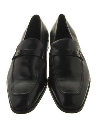 Salvatore Ferragamo Leather Monk Straps
