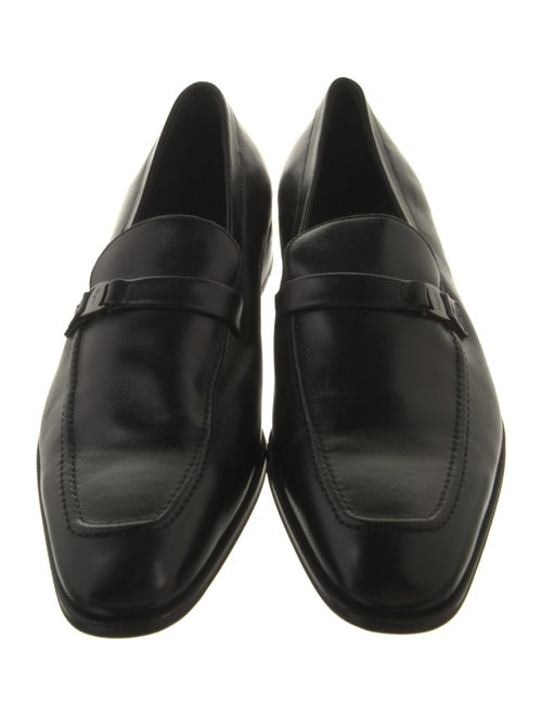 Salvatore Ferragamo Leather Monk Straps