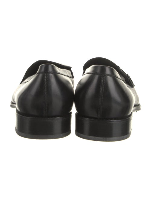 Salvatore Ferragamo Leather Monk Straps