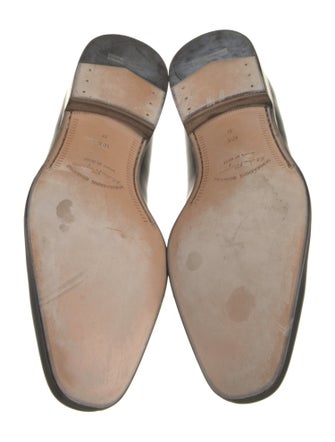 Salvatore Ferragamo Leather Monk Straps