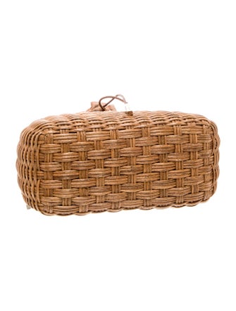 Salvatore Ferragamo Wicker Top Handle Bag