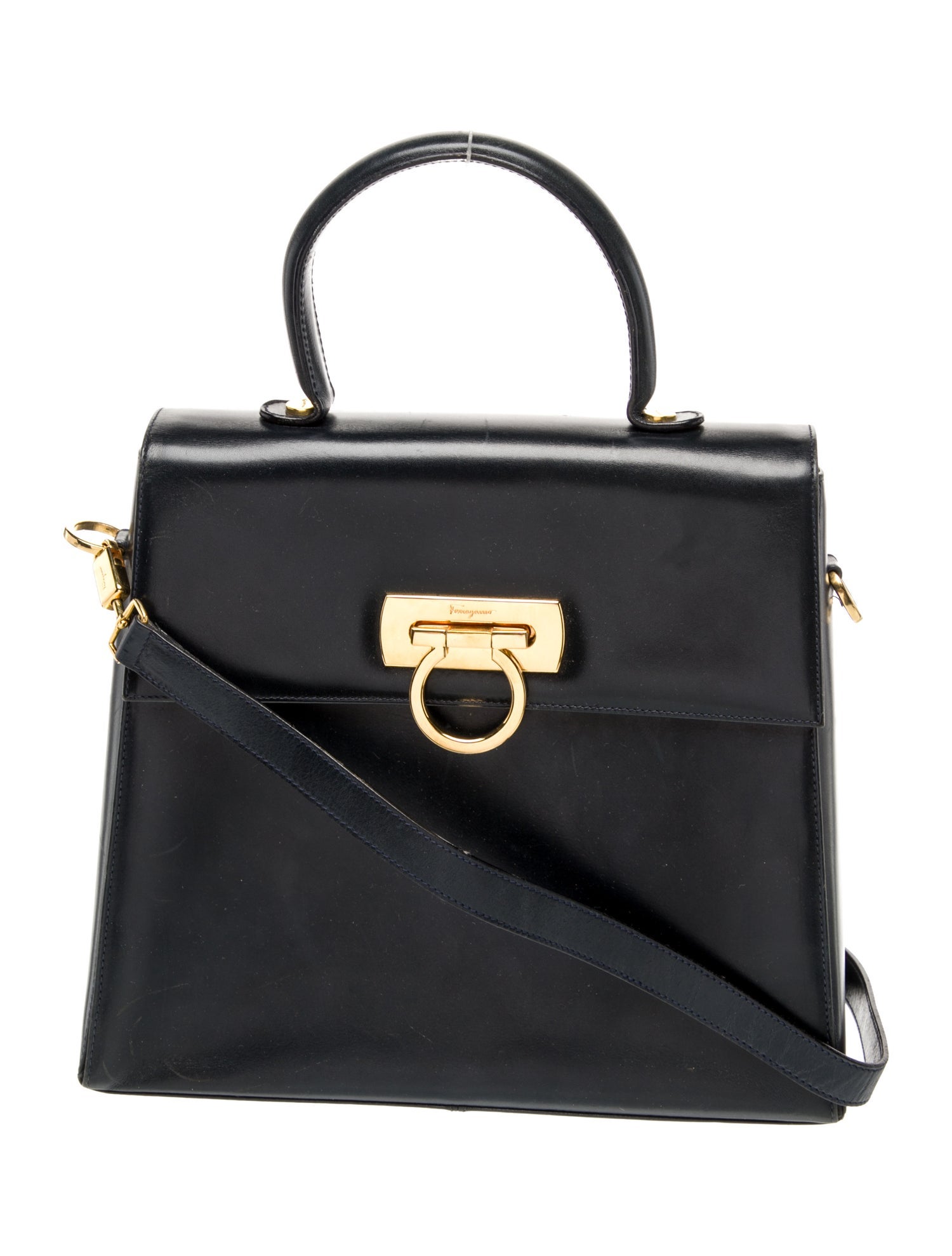 Salvatore Ferragamo Gancini Top Handle Bag