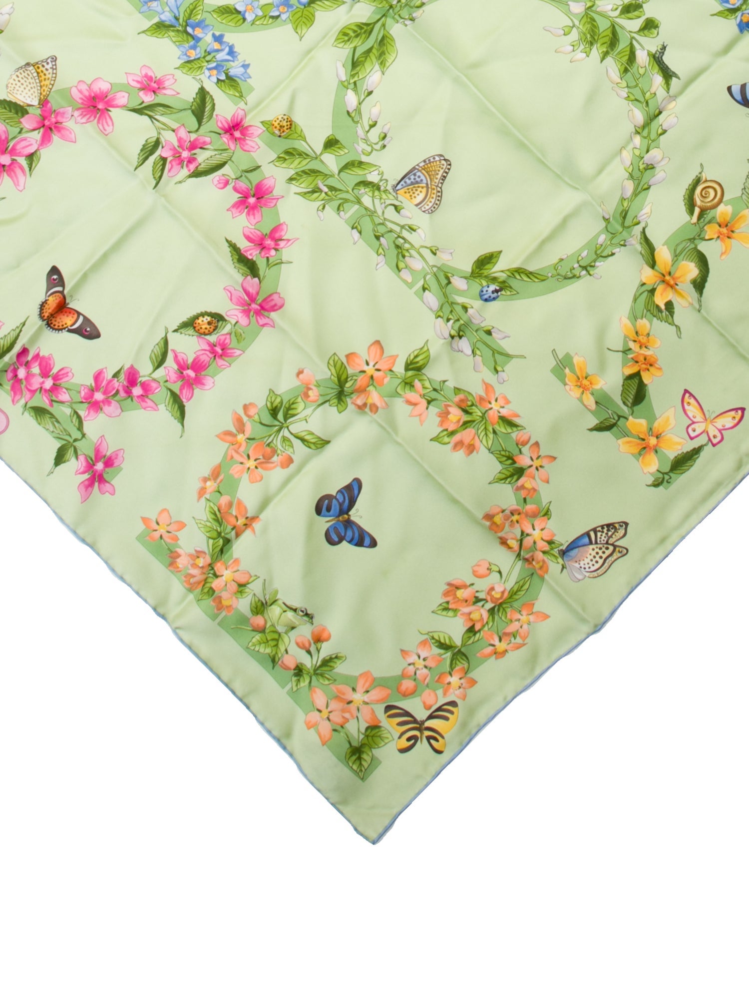 Salvatore Ferragamo Silk Floral Print Scarf