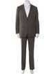 Salvatore Ferragamo Wool Plaid Print Two-Piece Suit