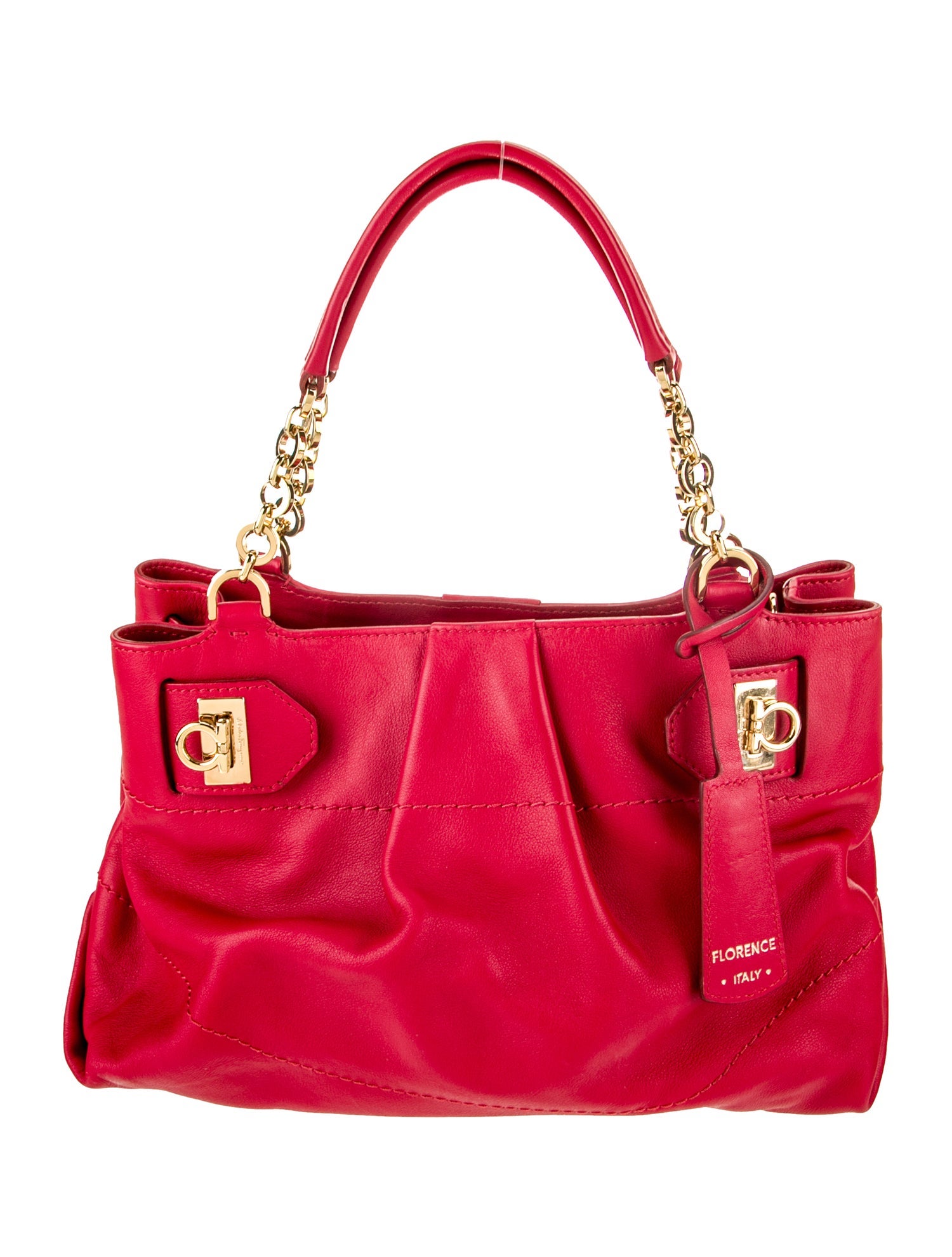 Salvatore Ferragamo Leather Top Handle Bag