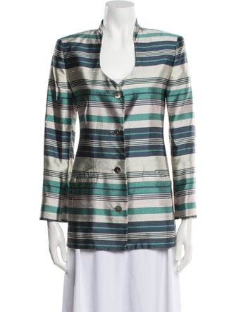 Salvatore Ferragamo Silk Printed Jacket