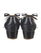 Salvatore Ferragamo Patent Leather Bow Accents Pumps