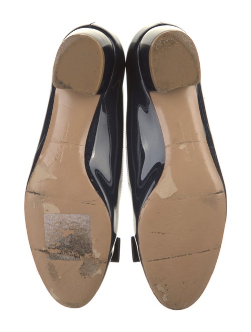 Salvatore Ferragamo Patent Leather Bow Accents Pumps