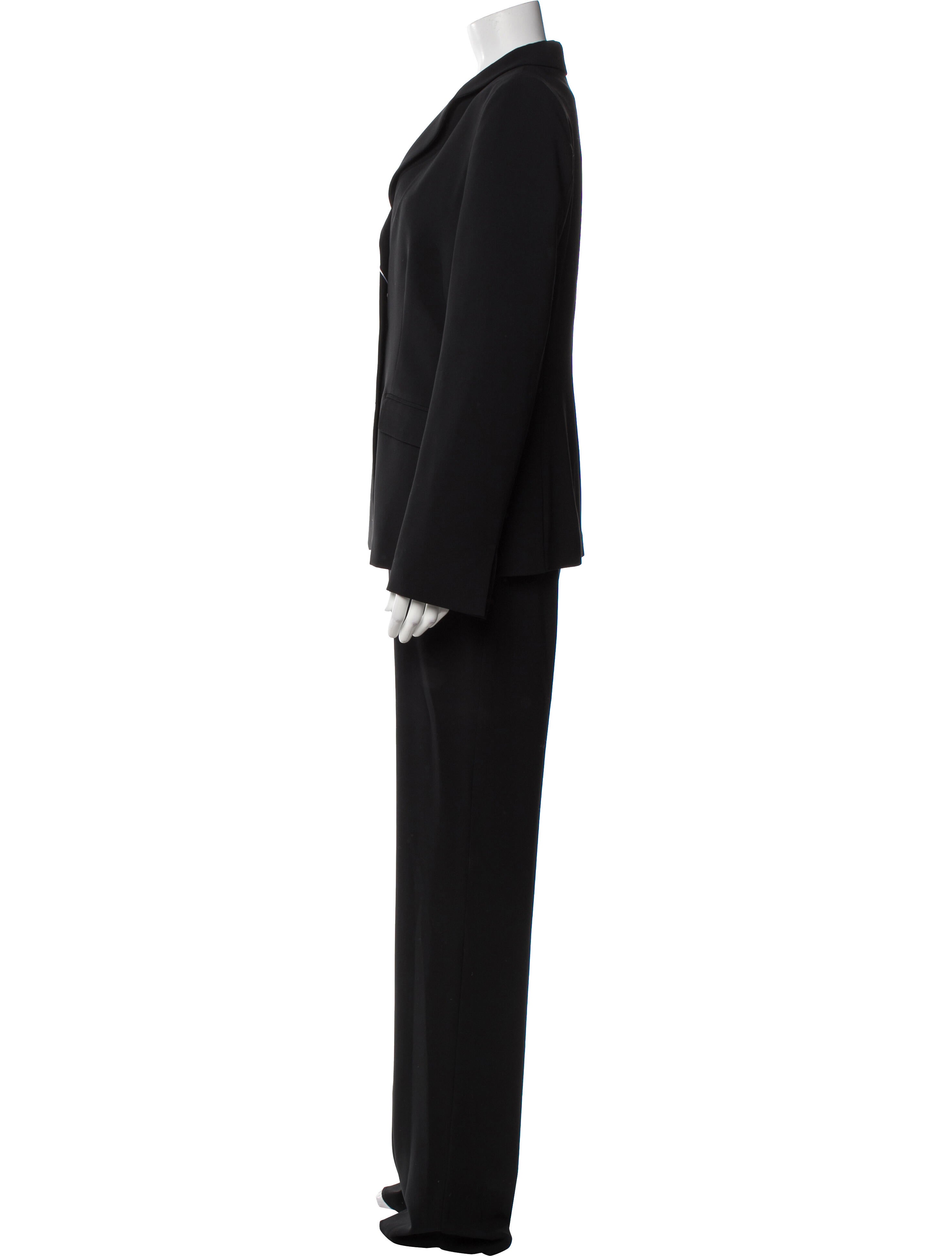 Salvatore Ferragamo Raw-Edge Trim Pantsuit