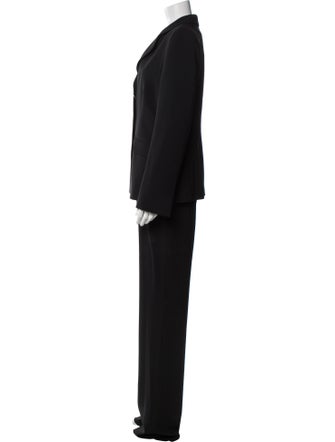 Salvatore Ferragamo Raw-Edge Trim Pantsuit