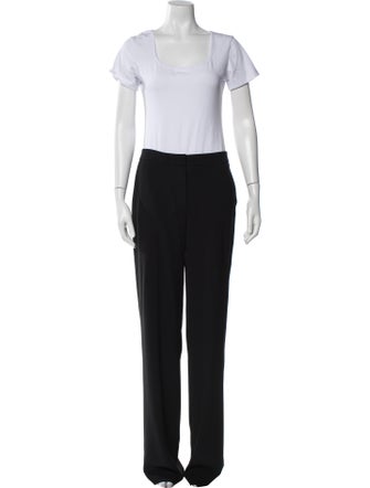 Salvatore Ferragamo Raw-Edge Trim Pantsuit