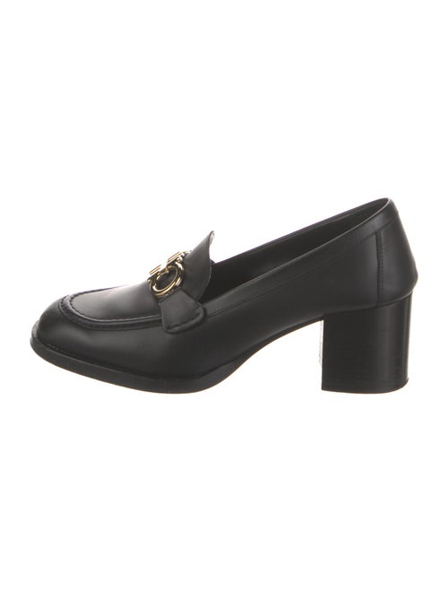 Salvatore Ferragamo Gancini Logo Leather Pumps