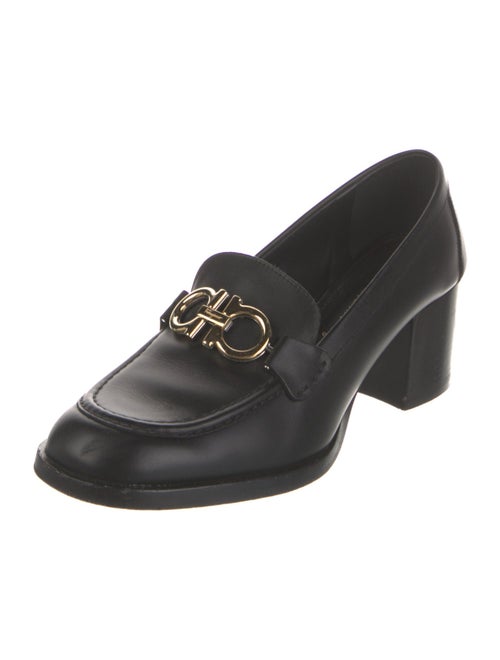 Salvatore Ferragamo Gancini Logo Leather Pumps