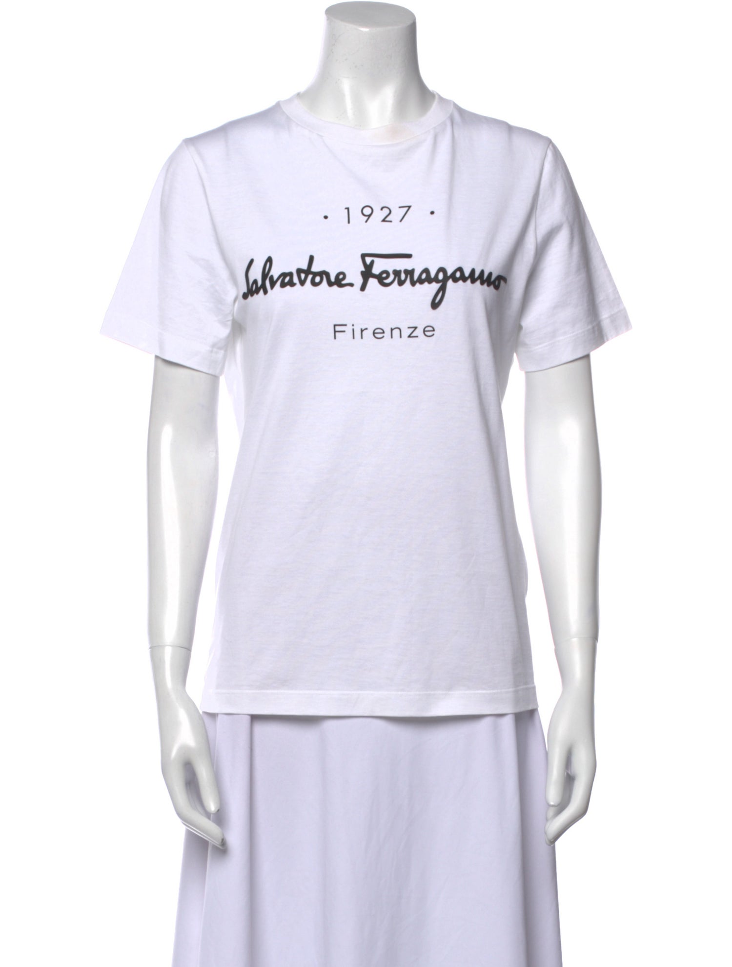 Salvatore Ferragamo Graphic Print Crew Neck T-Shirt