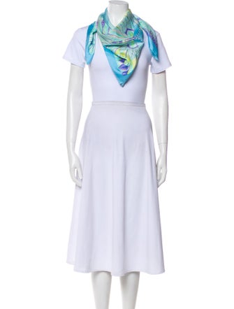 Salvatore Ferragamo Silk Printed Scarf