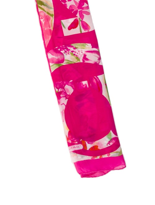 Salvatore Ferragamo Silk Floral Print Scarf